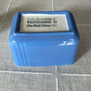 Hall China Co Blue Art Deco Pottery